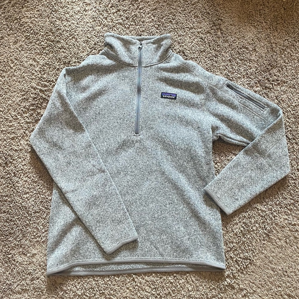 Grey Patagonia quarter zip
